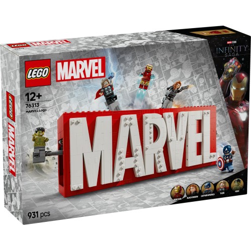 LEGO® Marvel: MARVEL logotipas ir minifigūrėlės 76313