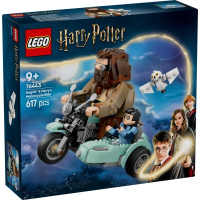 LEGO® Harry Potter™ Hagrido ir Hario pasivažinėjimas motociklu 76443