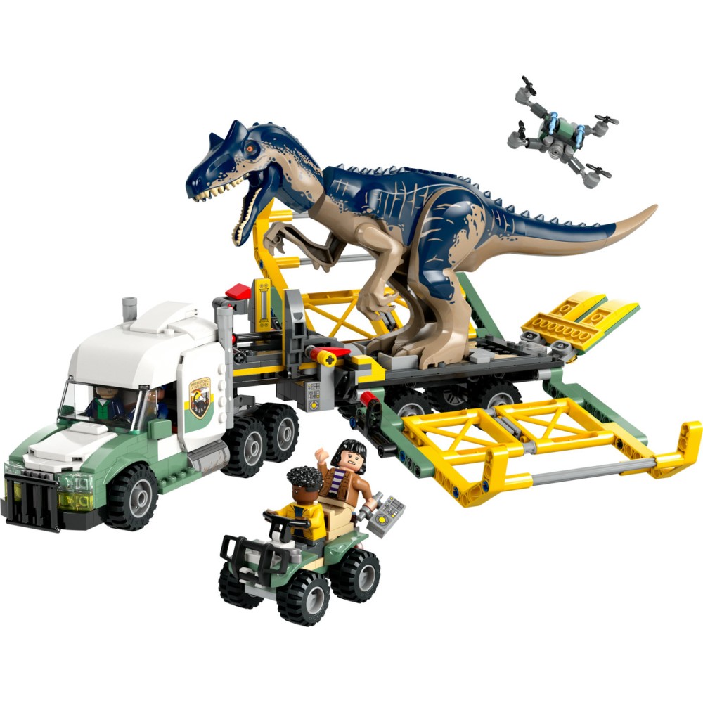 LEGO® Jurassic World Dinozaurų misijos: alozauro transportavimo sunkvežimis 76966