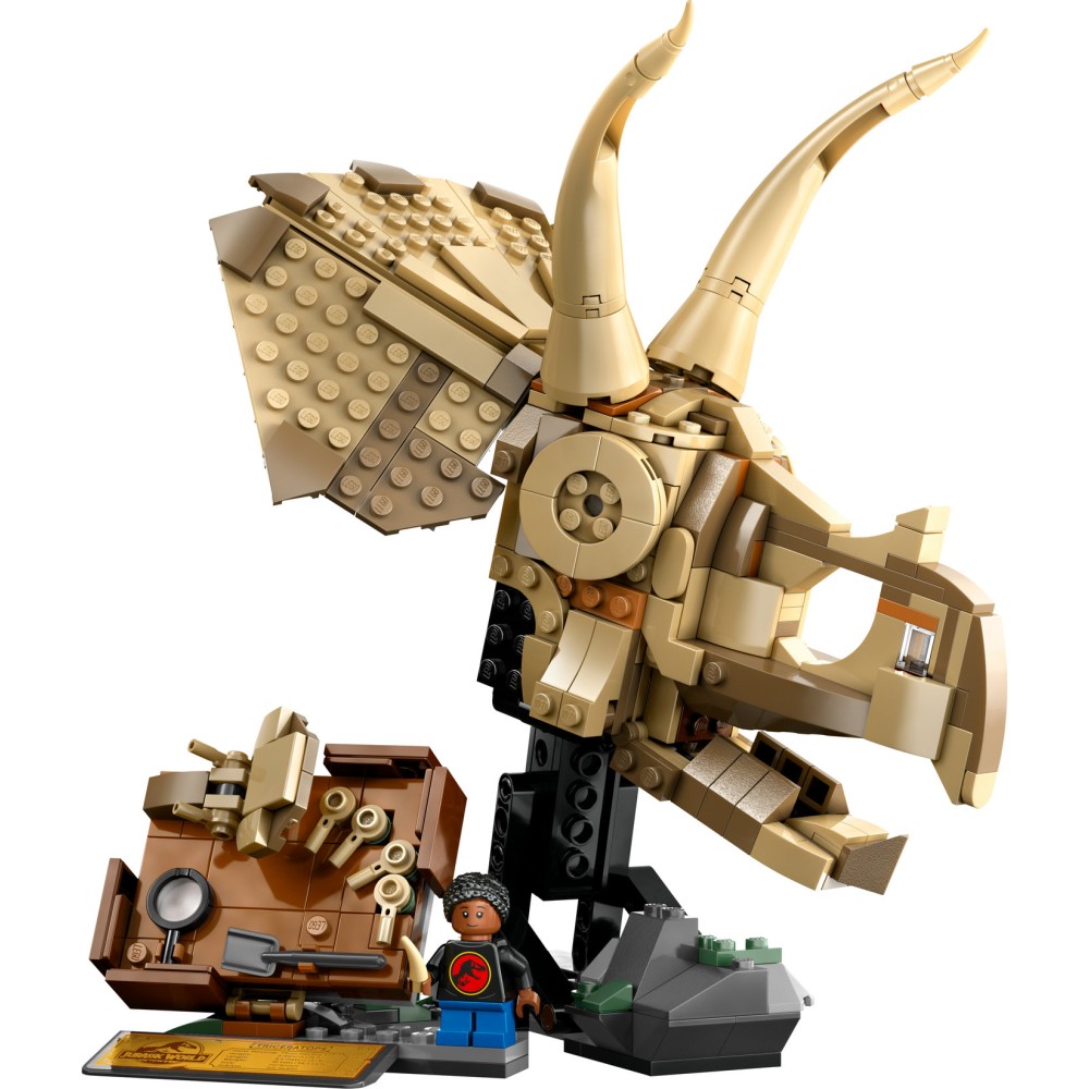 LEGO® Jurassic World Dinozaurų fosilijos: triceratopso kaukolė 76969