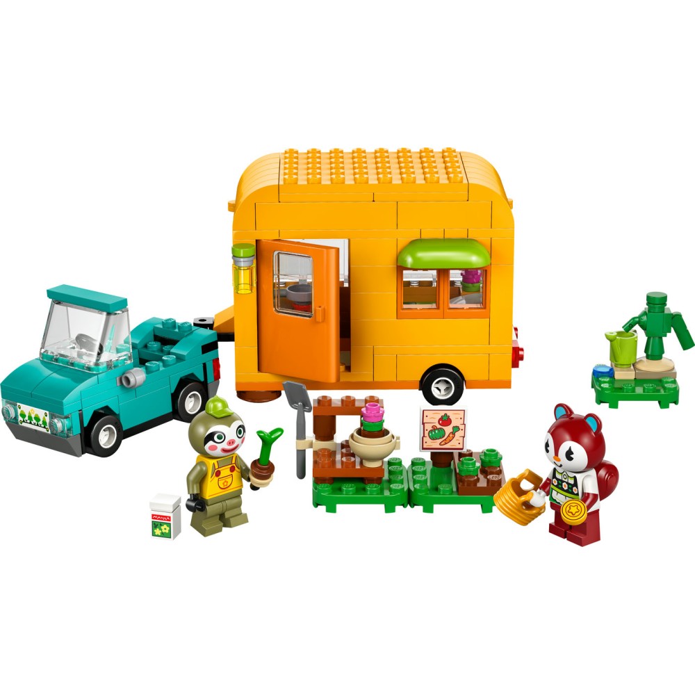 LEGO® Animal Crossing™ Leif furgonas ir sodo prekių parduotuvė Rinkinys 77054