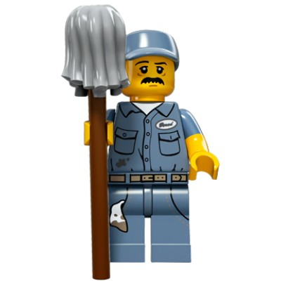 LEGO® Minifigūrėlė Valytojas 71011-9