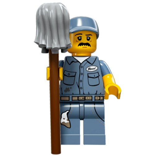 LEGO® Minifigūrėlė Valytojas 71011-9