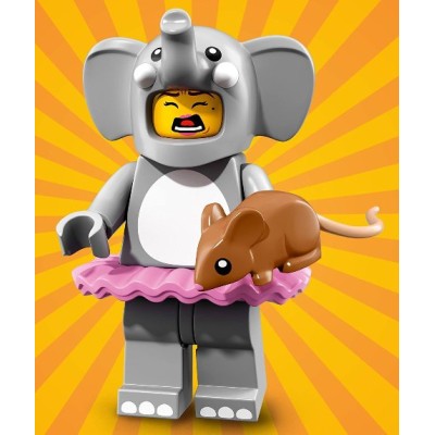 LEGO® Minifigūrėlė Mergaitė drambliuko kostiumu 71021-1