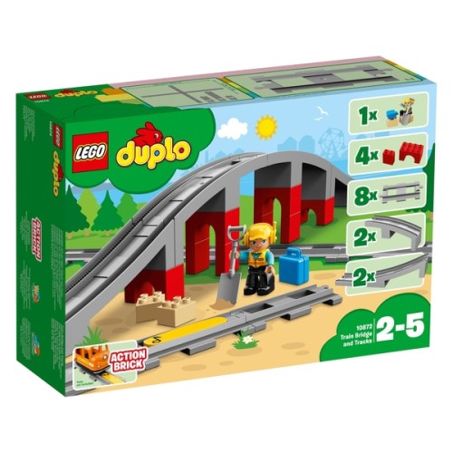 LEGO DUPLO Traukinių tiltas ir bėgiai 10872