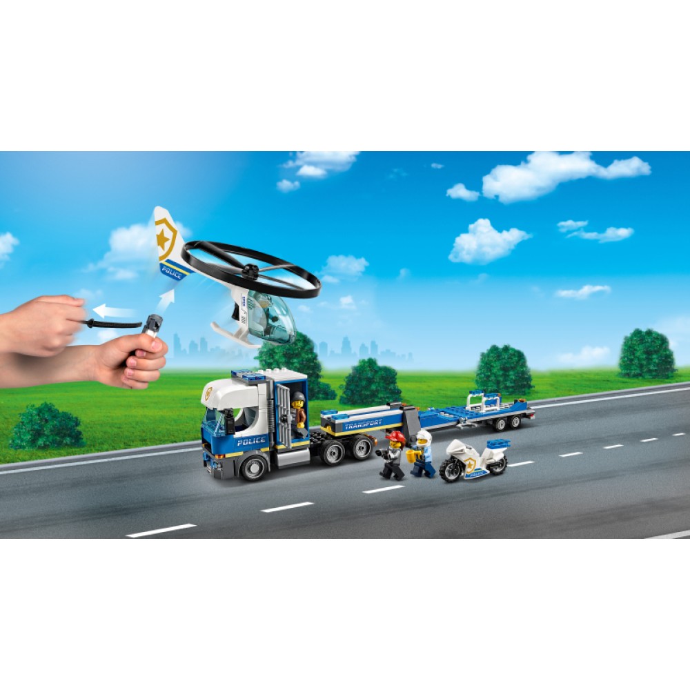 LEGO® City Policijos sraigtasparnio transportavimas 60244