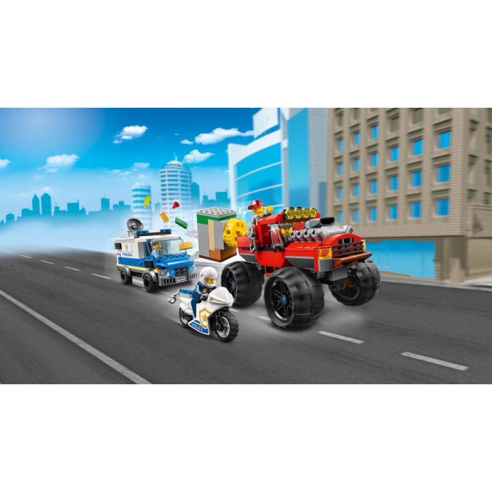 LEGO® City Policijos sunkvežimio monstro apiplėšimas 60245
