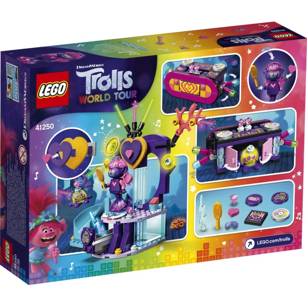 LEGO® Trolls World Tour Techno muzikos šokių vakarėlis 41250