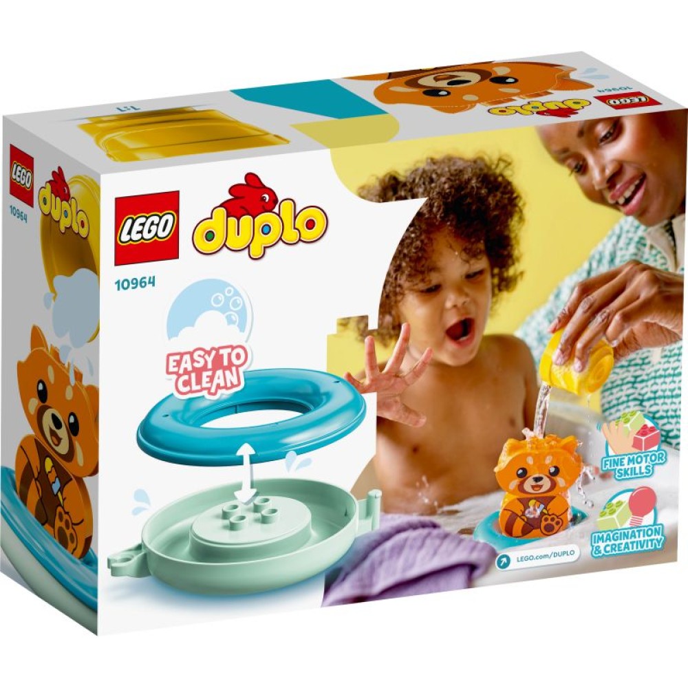 LEGO® DUPLO® Mano pirmosios maudynių pramogos: plūduriuojanti raudonoji panda 10964