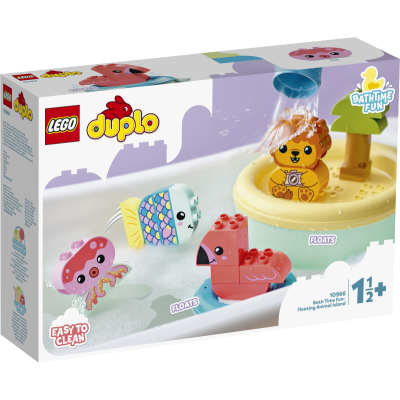 LEGO® DUPLO® Mano pirmosios maudynių pramogos: plūduriuojanti gyvūnų sala 10966