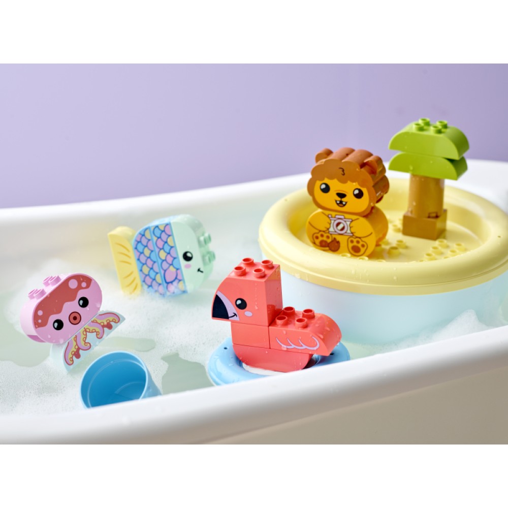 LEGO® DUPLO® Mano pirmosios maudynių pramogos: plūduriuojanti gyvūnų sala 10966