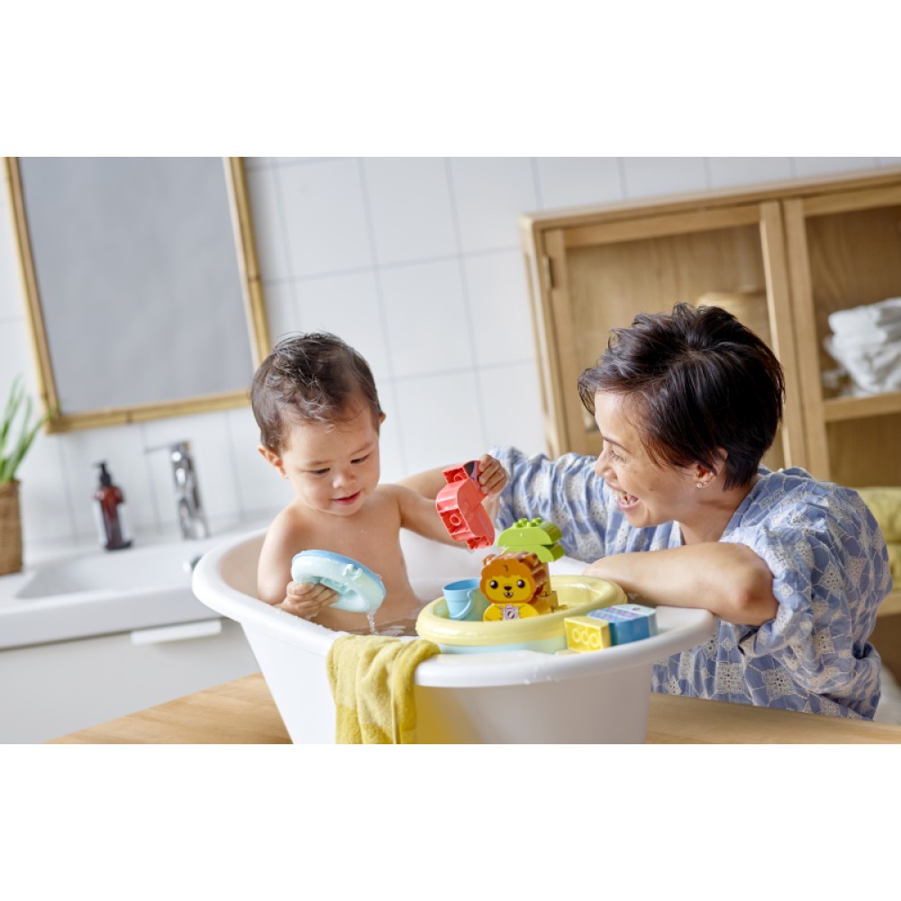 LEGO® DUPLO® Mano pirmosios maudynių pramogos: plūduriuojanti gyvūnų sala 10966