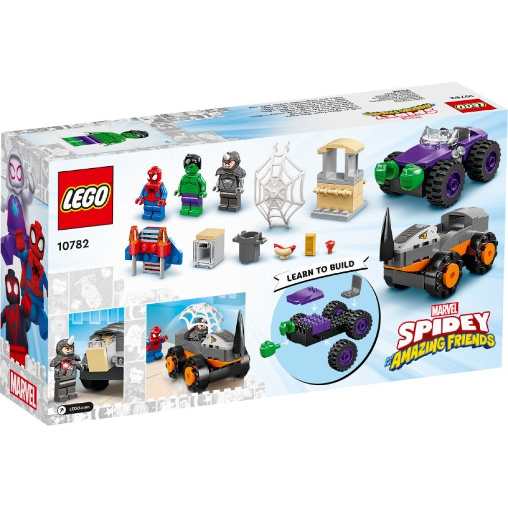 LEGO® Marvel Spidey And His Amazing Friends Halko susirėmimas su raganosio sunkvežimiu 10782