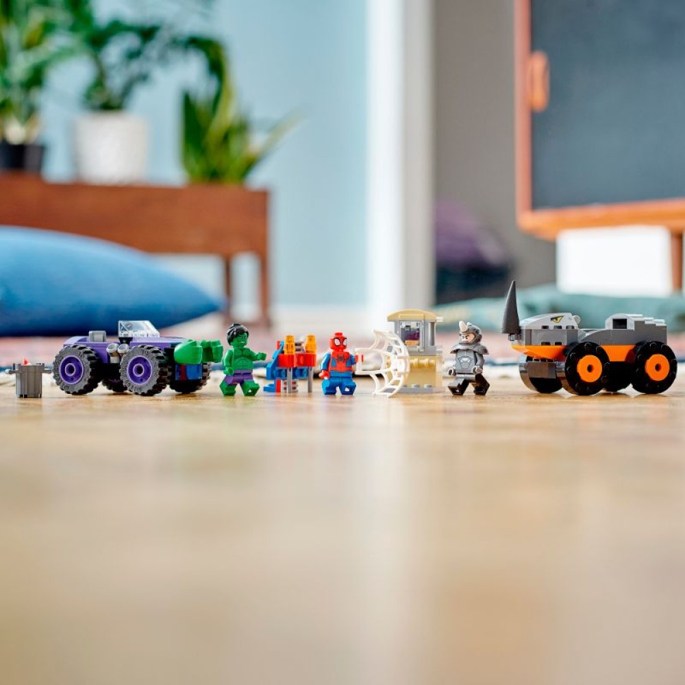 LEGO® Marvel Spidey And His Amazing Friends Halko susirėmimas su raganosio sunkvežimiu 10782