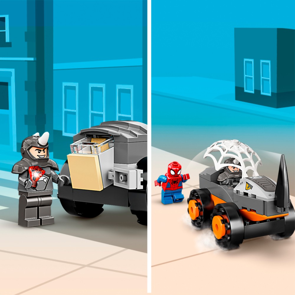 LEGO® Marvel Spidey And His Amazing Friends Halko susirėmimas su raganosio sunkvežimiu 10782