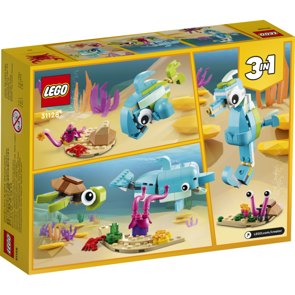LEGO® Creator 3in1 Delfinas ir vėžlys 31128