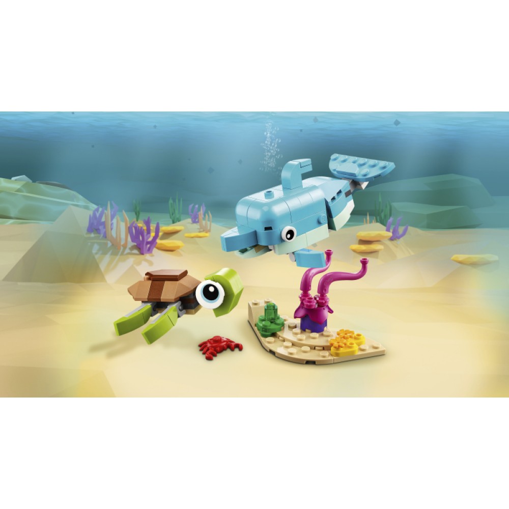 LEGO® Creator 3in1 Delfinas ir vėžlys 31128