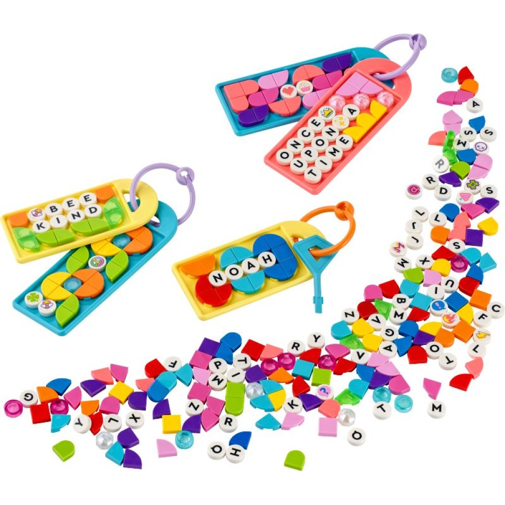 LEGO® DOTS Kuprinių pakabukų mega pakuotės – žinutės 41949