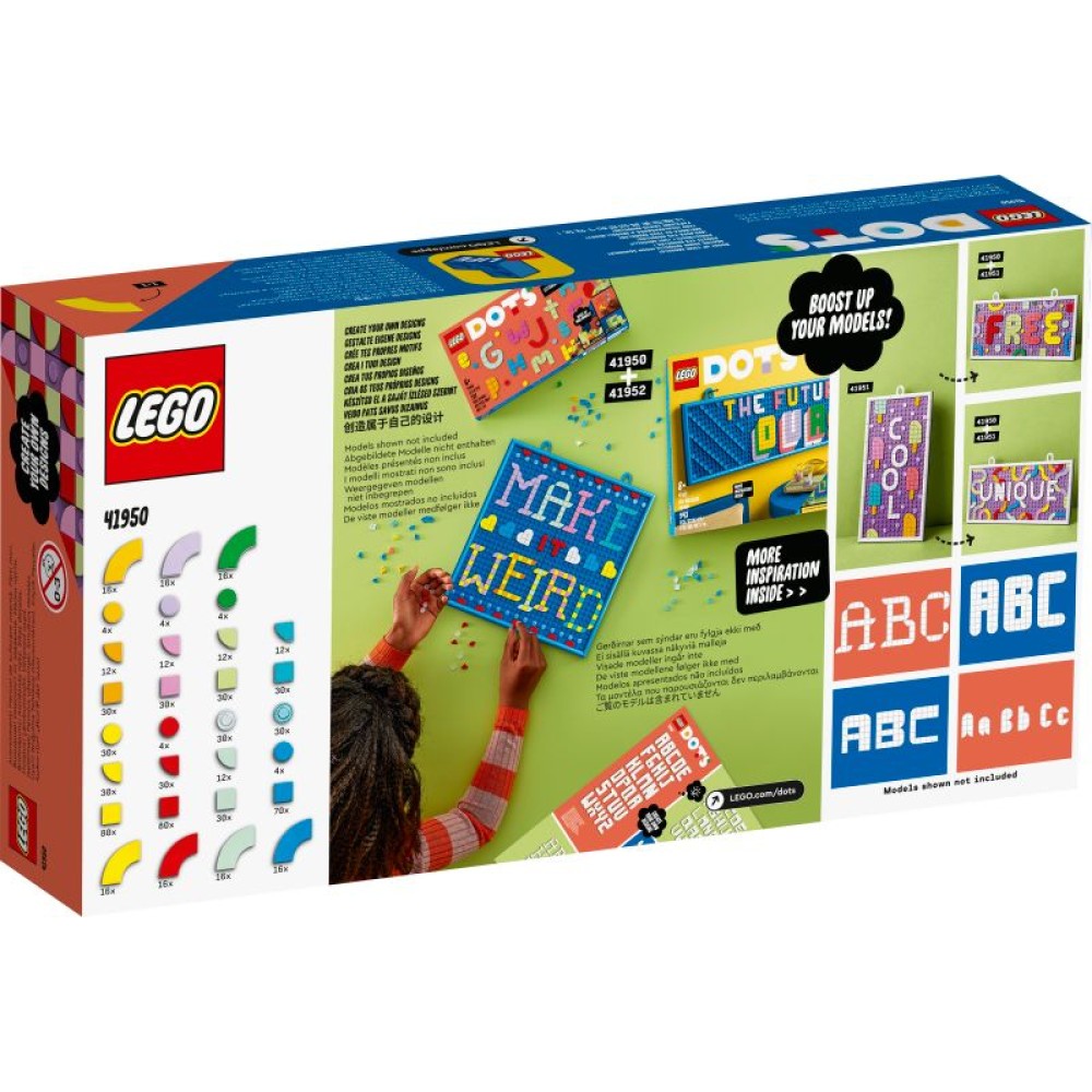 LEGO® DOTS Daugybės DOTS – raidės 41950