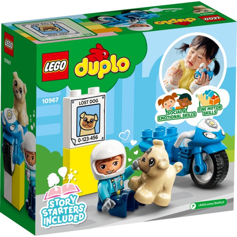 LEGO® DUPLO® Pagalba Policijos motociklas 10967