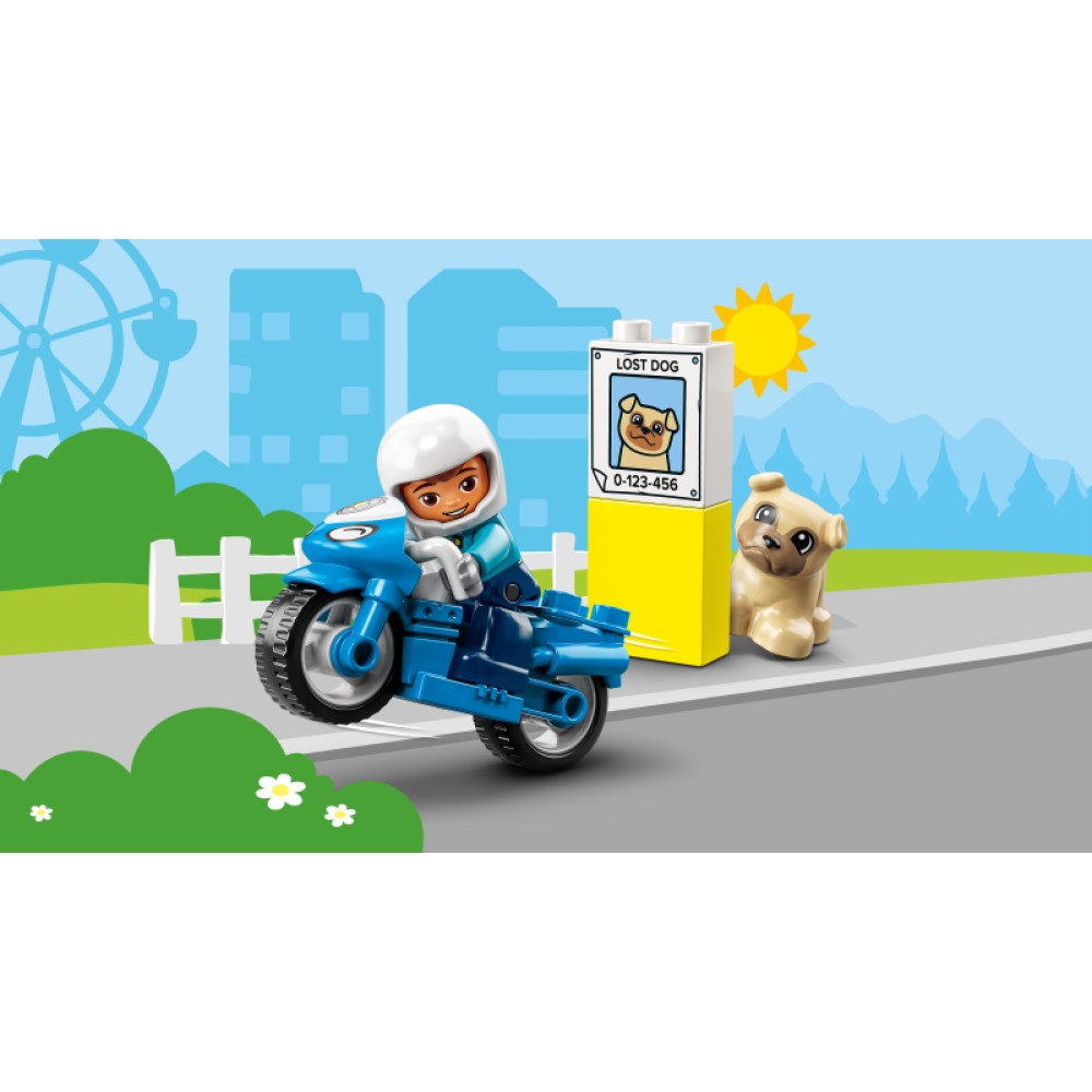 LEGO® DUPLO® Pagalba Policijos motociklas 10967