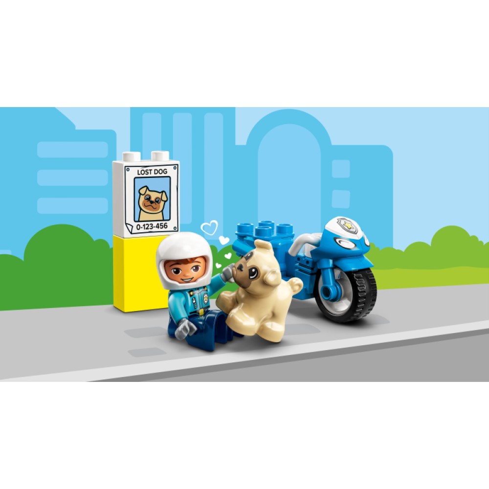 LEGO® DUPLO® Pagalba Policijos motociklas 10967