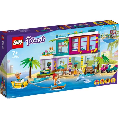 LEGO® Friends atostogų namelis paplūdimyje 41709