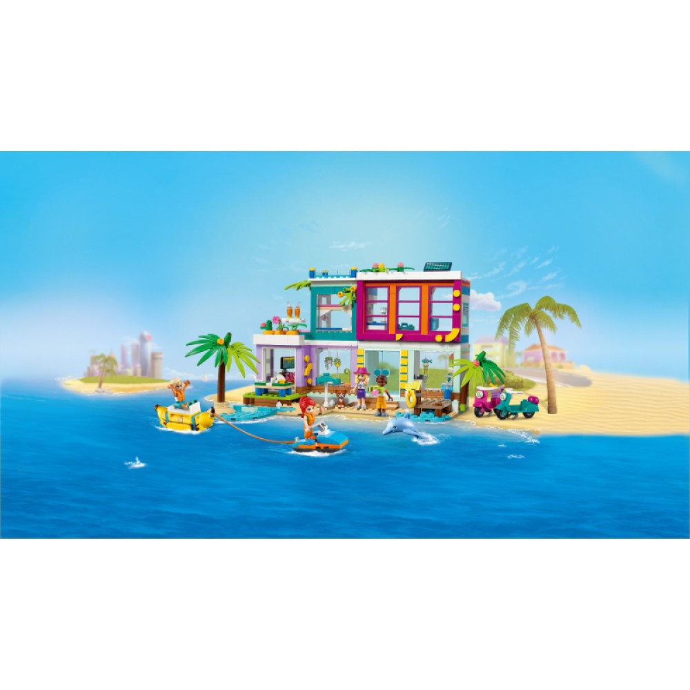LEGO® Friends atostogų namelis paplūdimyje 41709