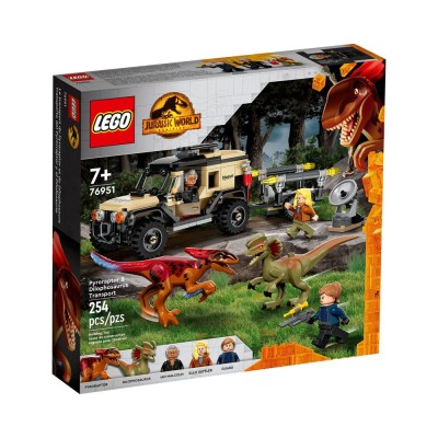 LEGO®Jurassic World Piroraptoriaus ir dilofozauro transporteris 76951