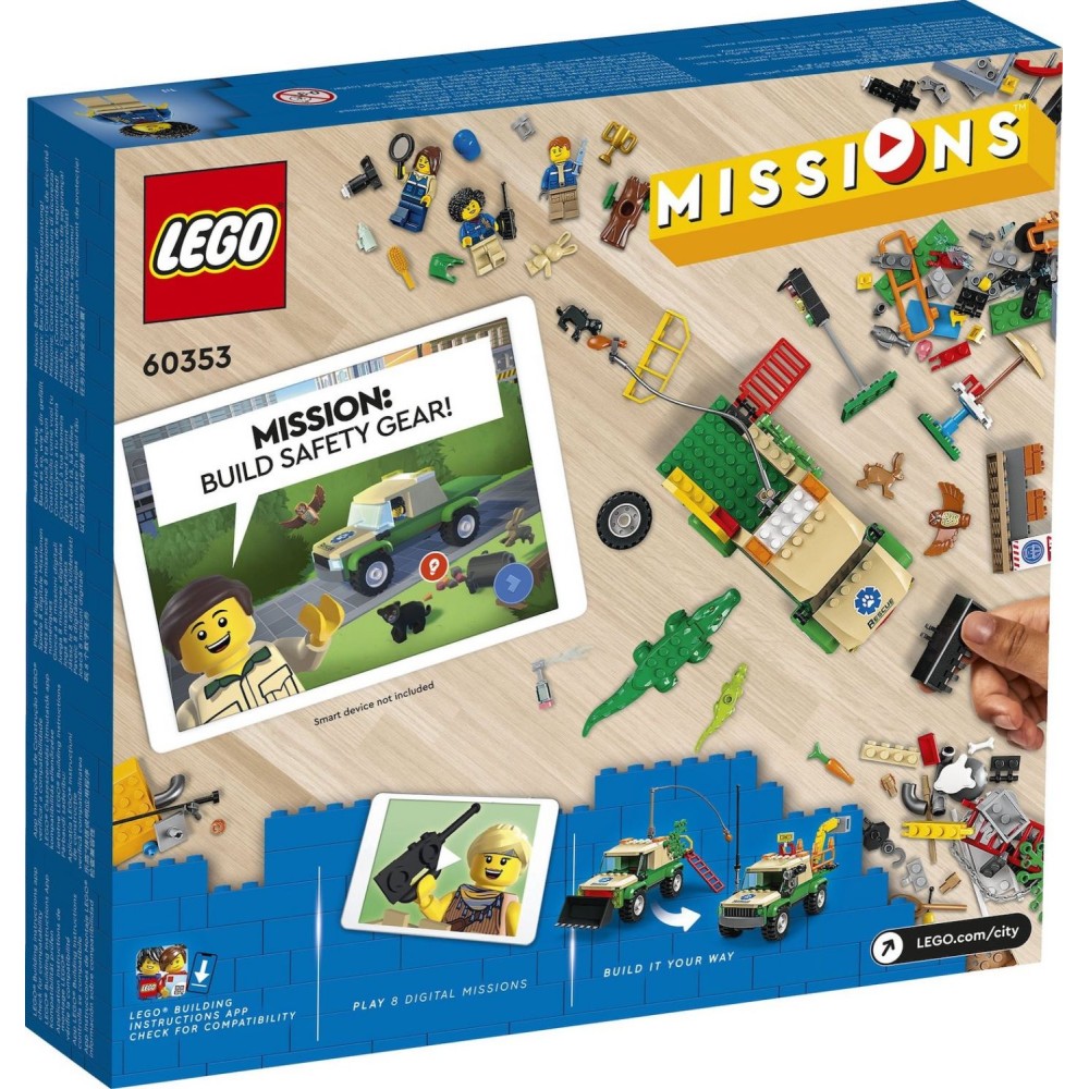 LEGO City Laukinių gyvūnų gelbėjimo misijos 60353