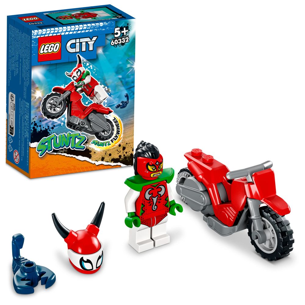 LEGO® City Nutrūktgalviško skorpiono kaskadininkų motociklas 60332