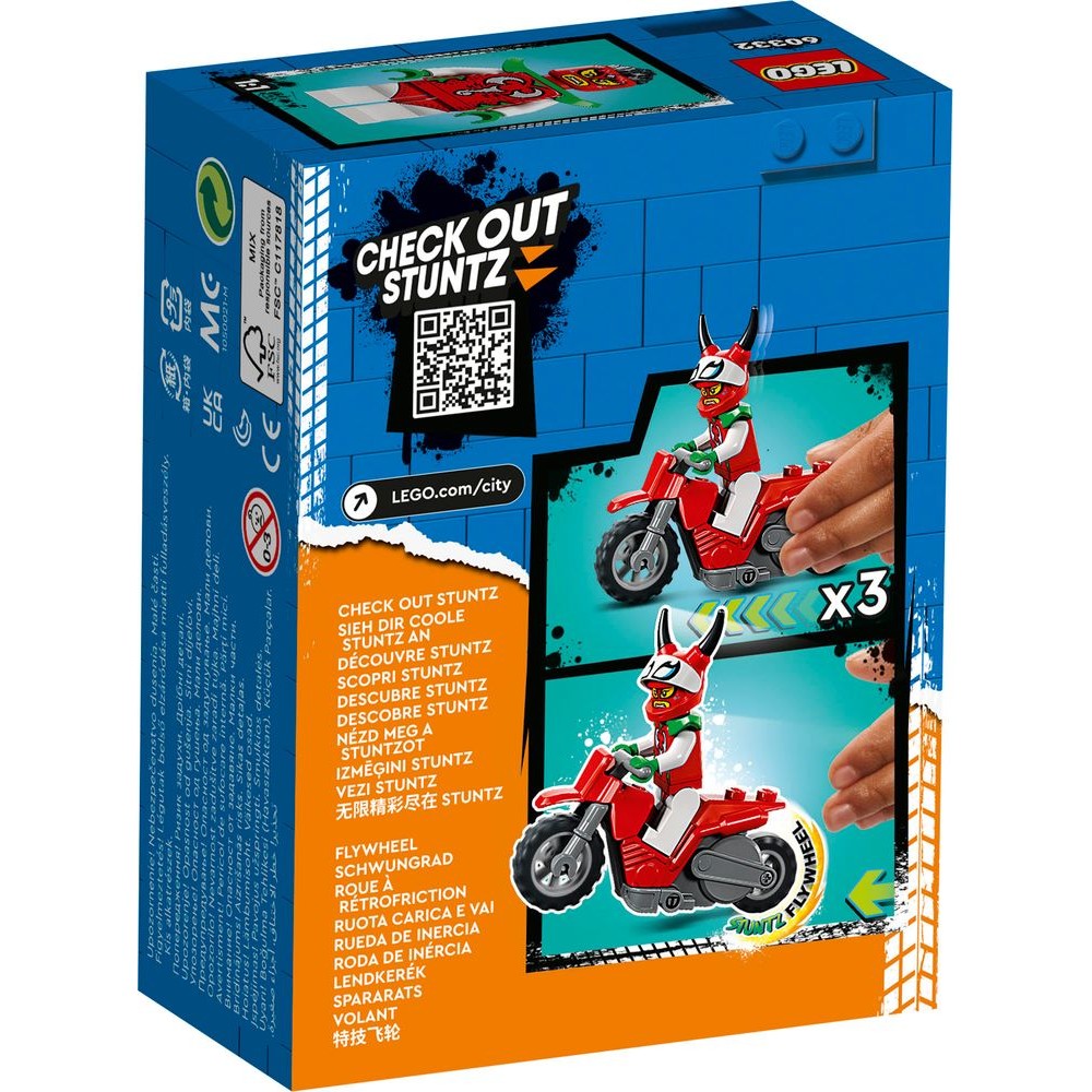 LEGO® City Nutrūktgalviško skorpiono kaskadininkų motociklas 60332