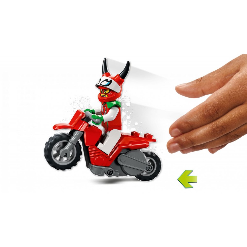 LEGO® City Nutrūktgalviško skorpiono kaskadininkų motociklas 60332