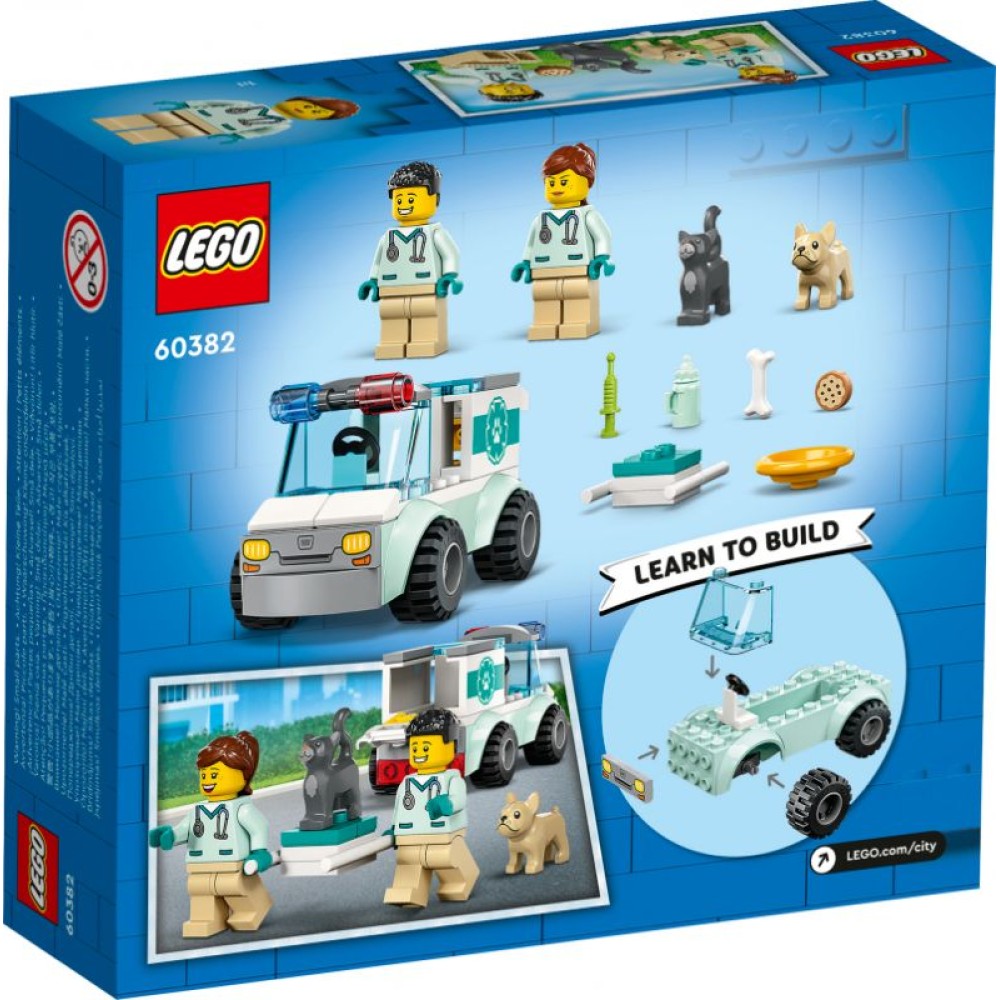  Gyvūnėlių greitosios pagalbos automobilis LEGO® City 60382