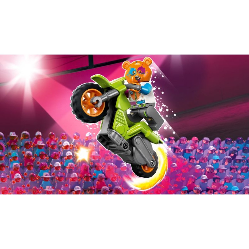 Meškino kaskadinis motociklas LEGO® City 60356