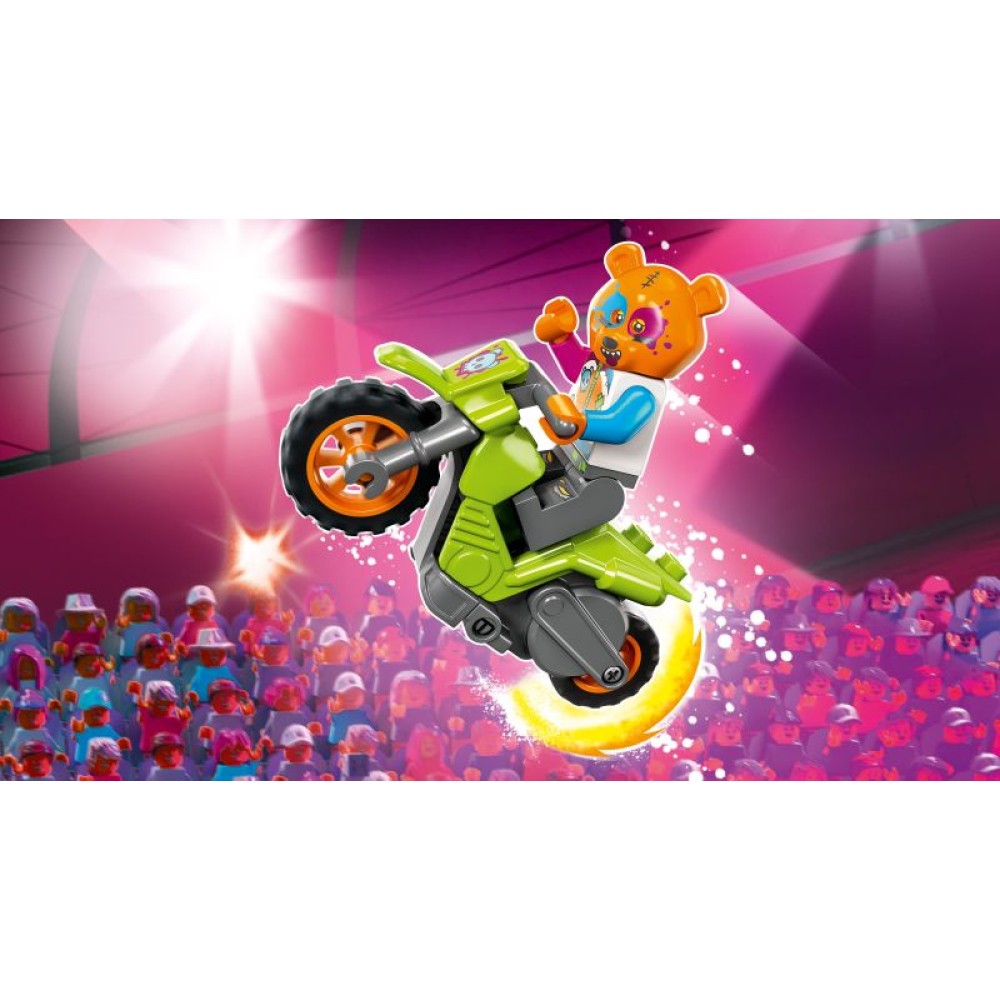 Meškino kaskadinis motociklas LEGO® City 60356