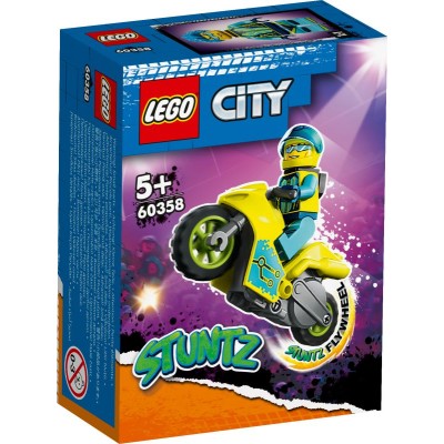 Kibernetinis kaskadinis motociklas LEGO® City 60358
