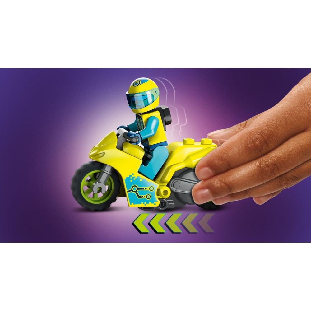 Kibernetinis kaskadinis motociklas LEGO® City 60358