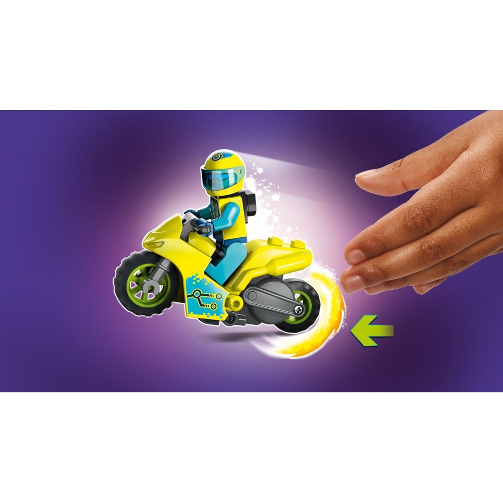 Kibernetinis kaskadinis motociklas LEGO® City 60358