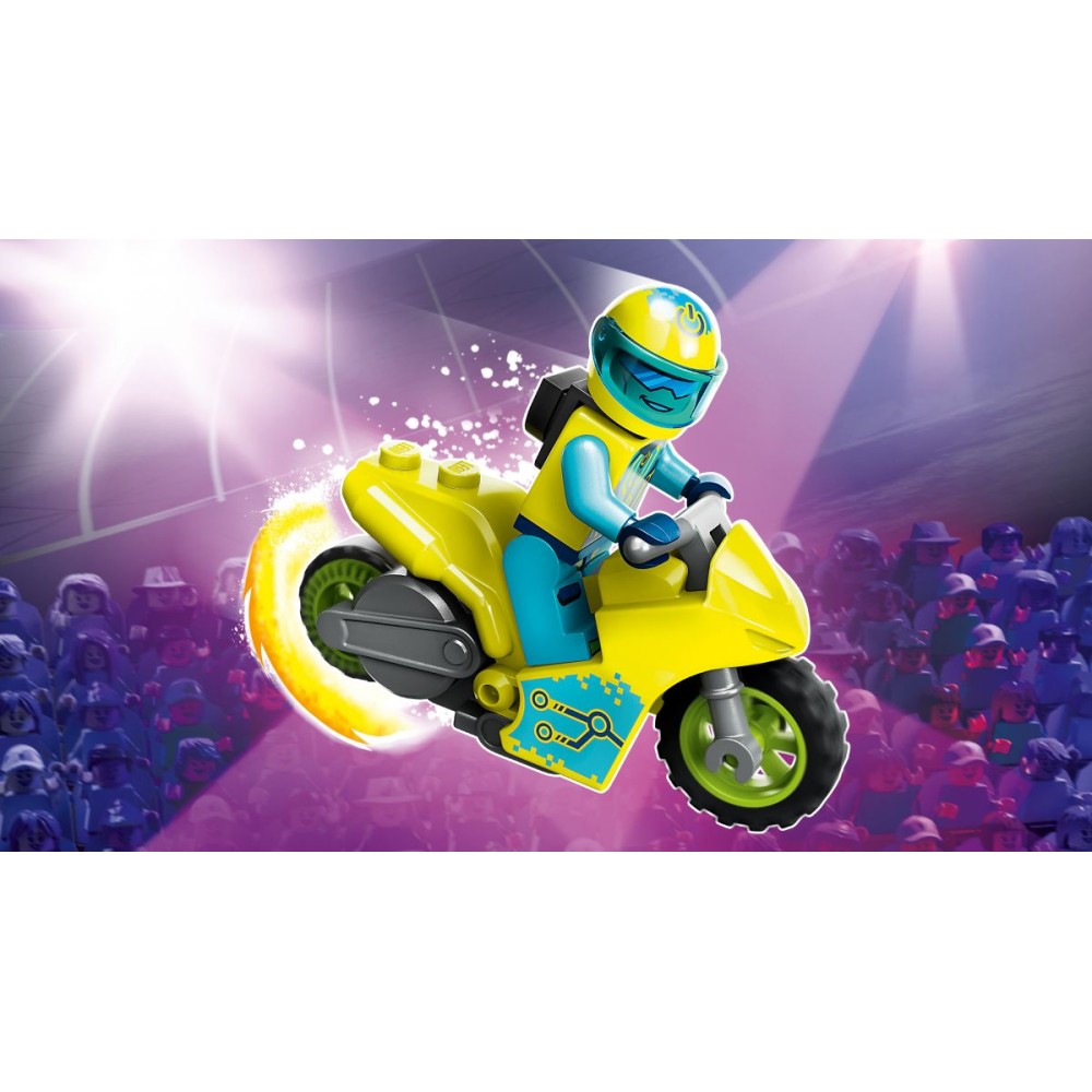 Kibernetinis kaskadinis motociklas LEGO® City 60358