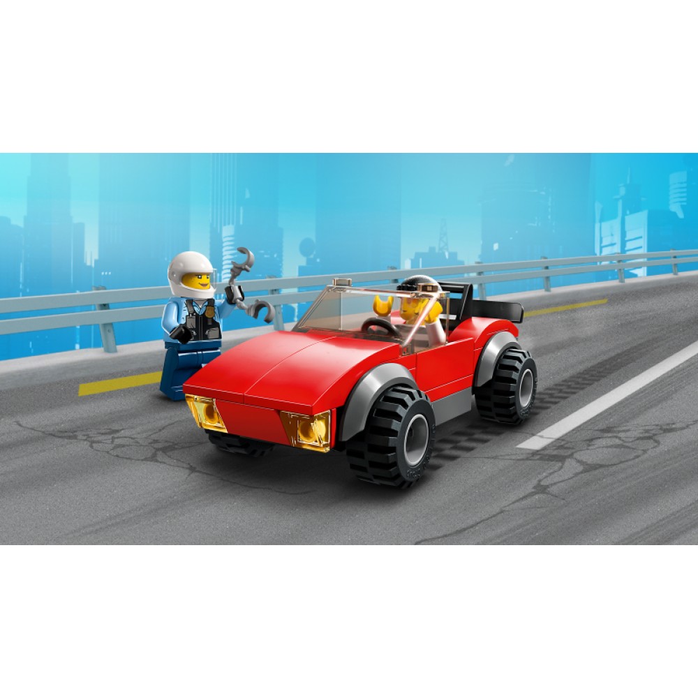Policijos motociklo ir automobilio gaudynes LEGO® City 60392