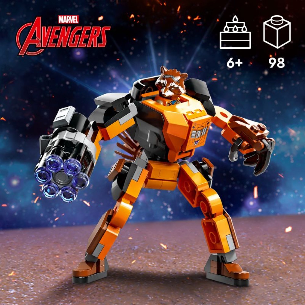Rocket šarvai-robotas LEGO® Marvel 76243