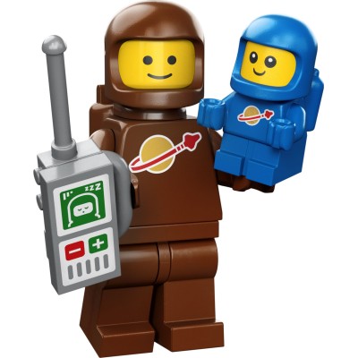 Brown Astronaut and Spacebaby LEGO® minifigūrėlių 24 serija 71037-3