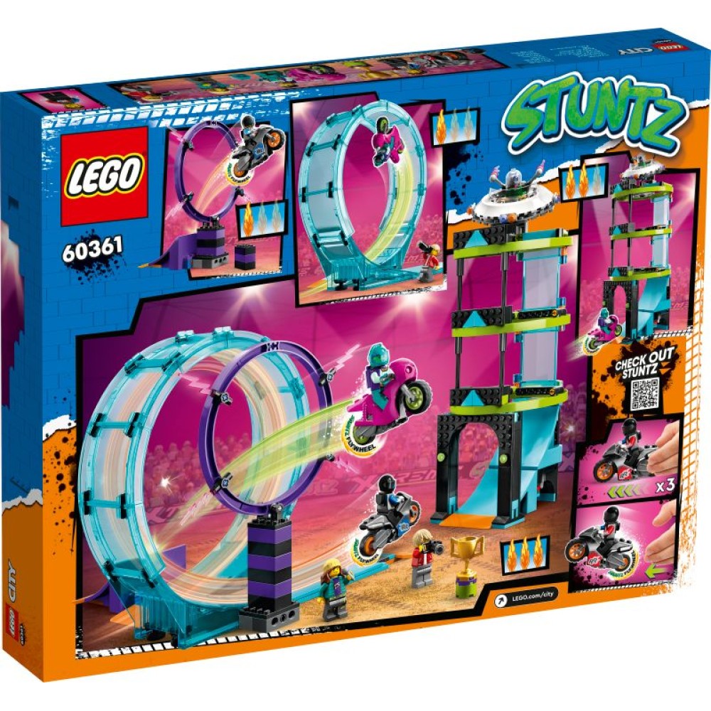 Didžiausias motociklininkų kaskadininkų iššūkis LEGO® City 60361