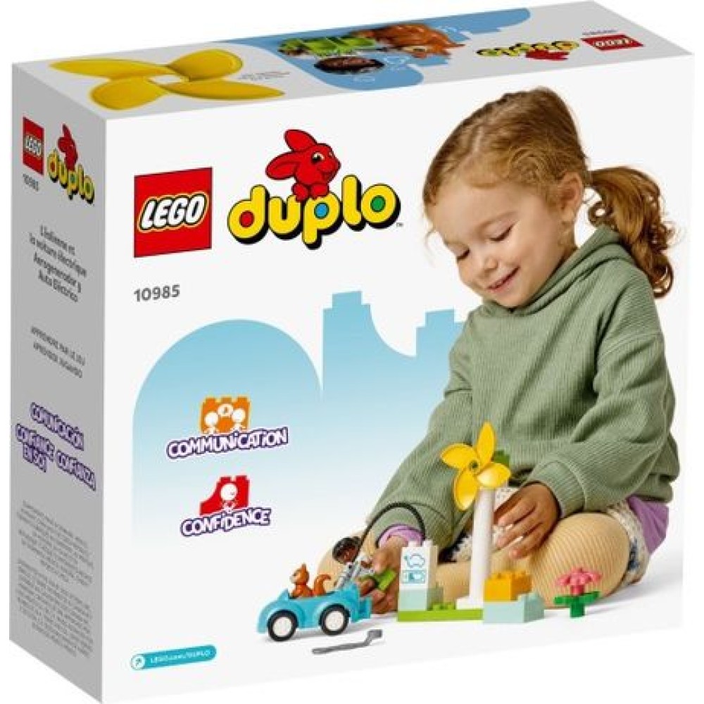 LEGO DUPLO Vėjo turbina ir elektromobilis 10985