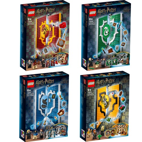 LEGO Harry Potter 76409 76410 76411 76412 Namų juostų rinkinys