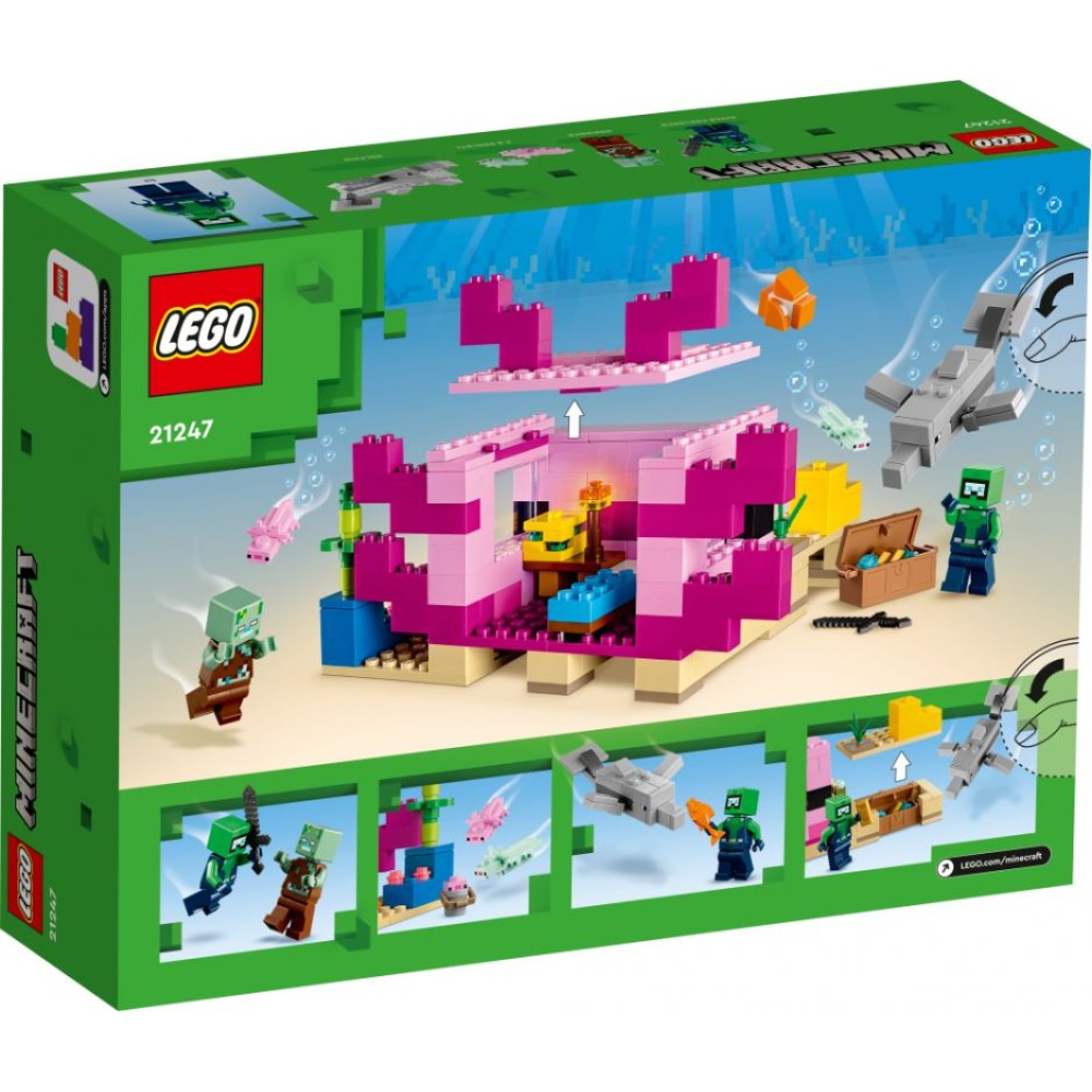 LEGO Minecraft Aksolotlio namas 21247