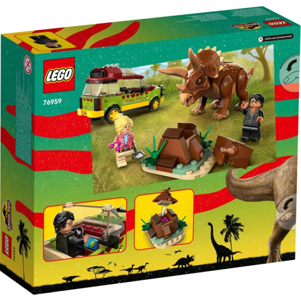 LEGO Jurassic Park Triceratopso tyrinėjimai 76959